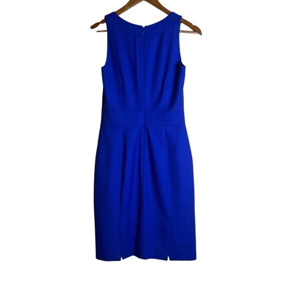 J. Crew 100% wool blue work dress. Size 0 - Picture 5 of 7